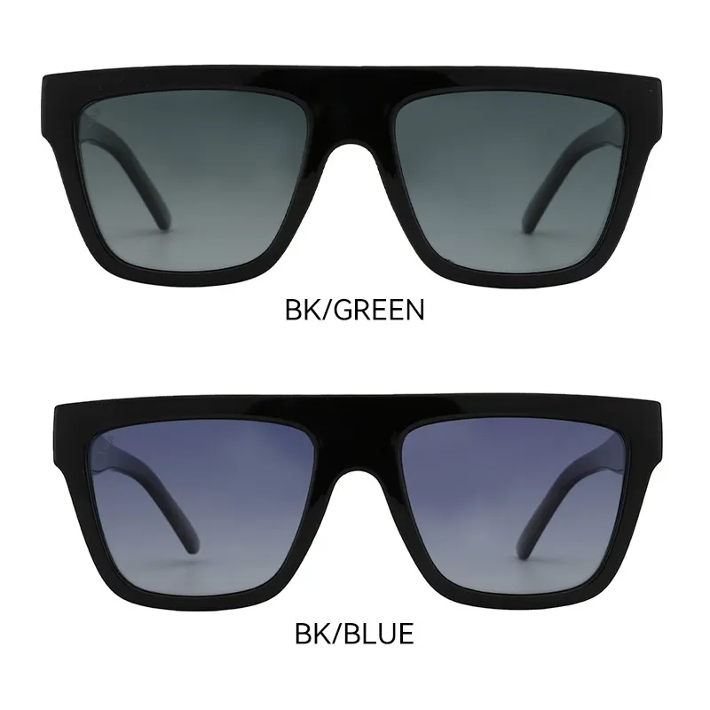 Women Big Frame Square PC Plasitcs Sunglasses